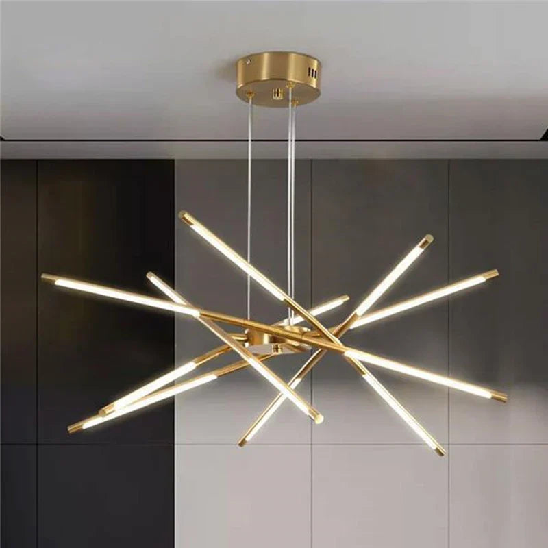 Lámpara de techo de LED Gold™ Decorbites para sala de estar, dormitorio y cocina - Luz colgante regulable