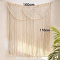 Decobites Bohemia Macrame Cotton Curtain Tapetsry Wall Hanging for Bedside, Door, Window