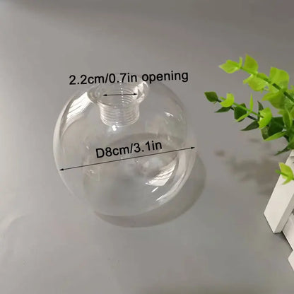 DecorBites™ Clear Glass Pendant Lamp Shade with 2.2cm Thread for Chandeliers & Hanging Lights