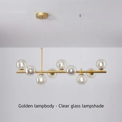 DecorBites™ 9-Light Black LED Pendant Chandelier for Modern Living Spaces