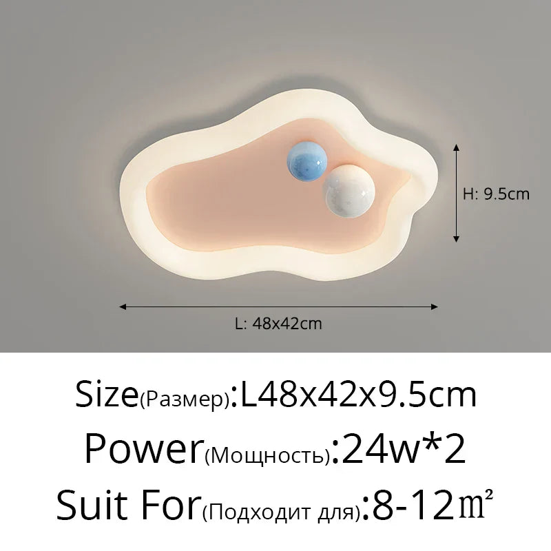 ديكور بايتس™ مصابيح سقف غرفة الأطفال باللون الوردي والأزرق مصباح حديث للأطفال لديكور المنزل