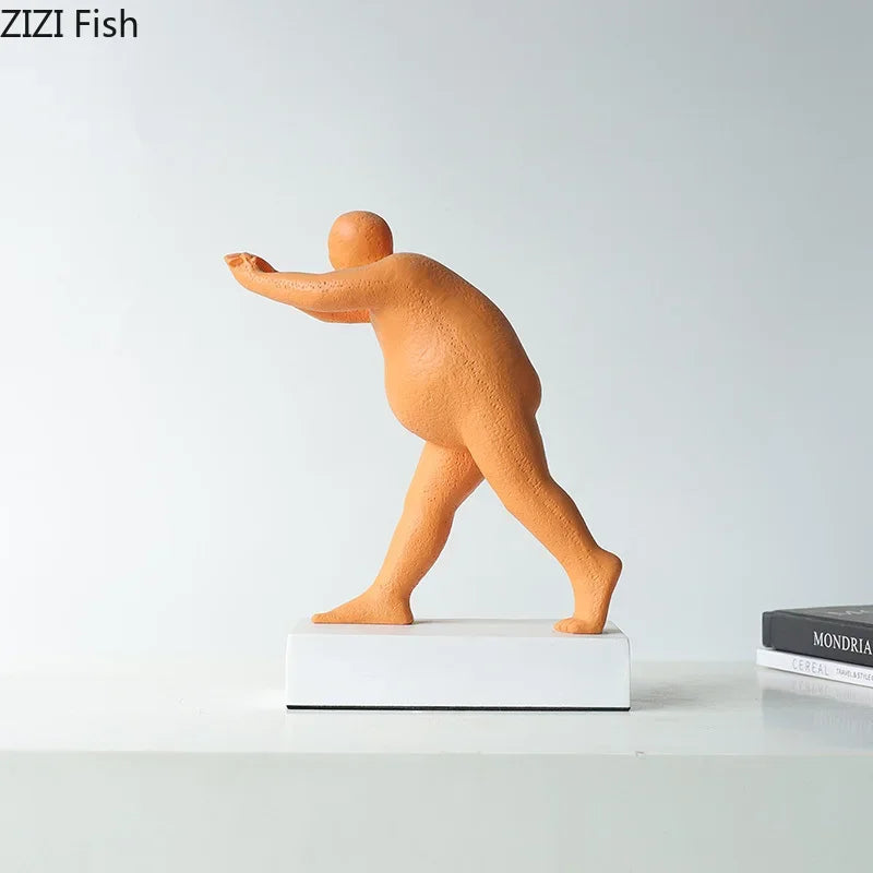 Escultura abstracta de resina, decoración moderna para el hogar de DecorBites™