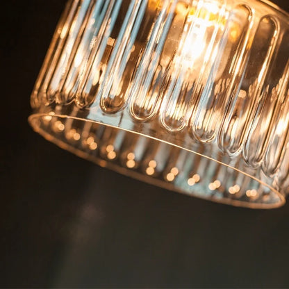 DecorBites™ Clear Glass LED Copper Pendant Lighting for Minimalist Decor