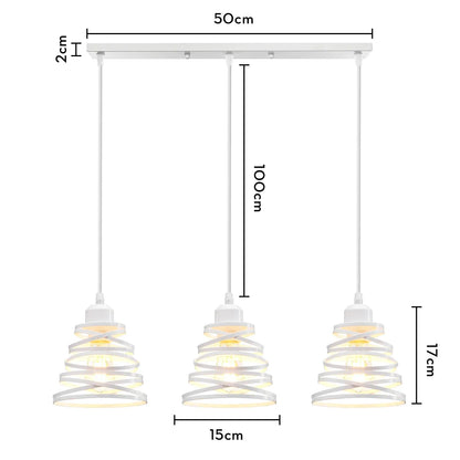 DecorBites™ Industrial Wood Pendant Chandelier for Dinning Living Room Kitchen LED Fixture
