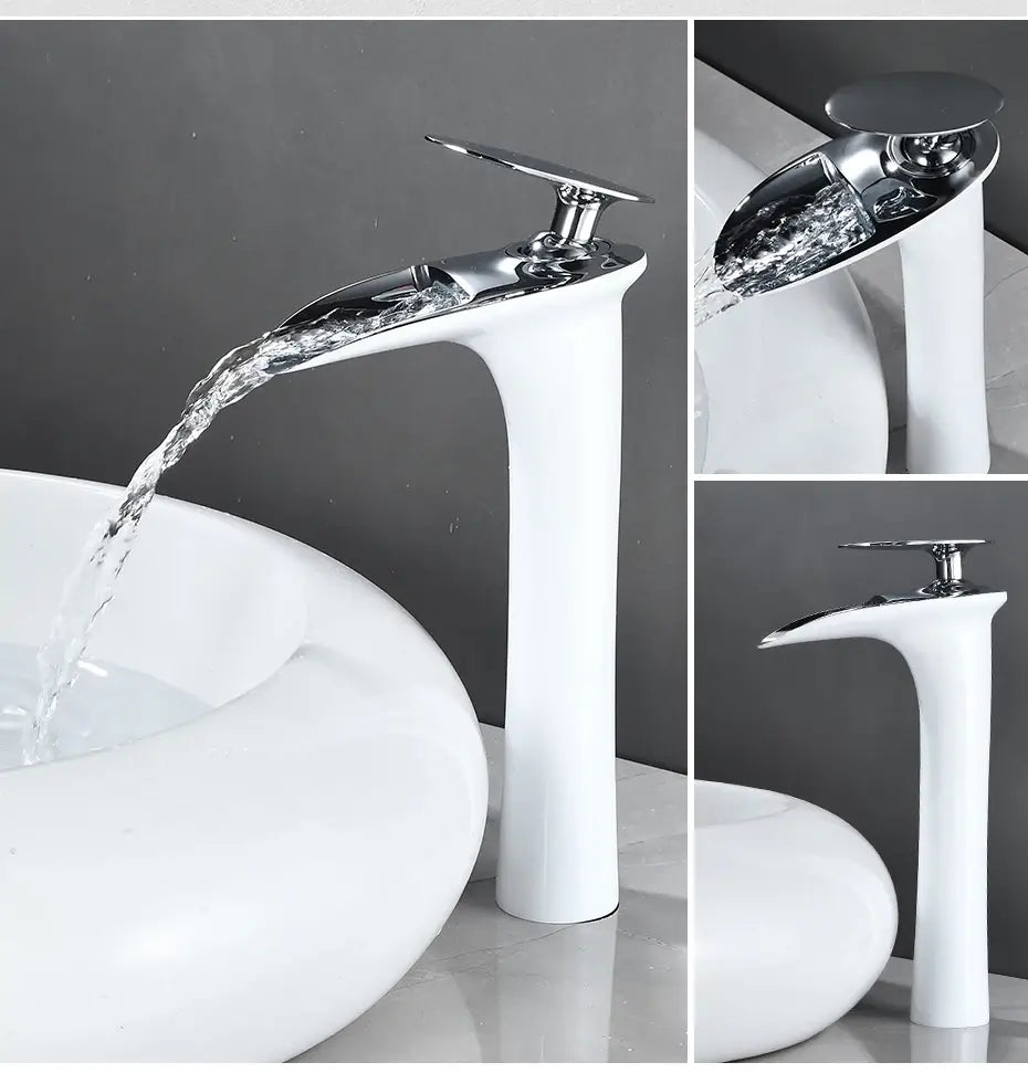 DecorBites™ Black Waterfall Bathroom Faucet Mixer Tap