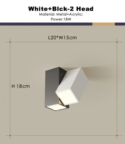 DecorBites™ كشاف سقف LED مربع قابل للتعتيم بقوة 22 واط للإضاءة الداخلية