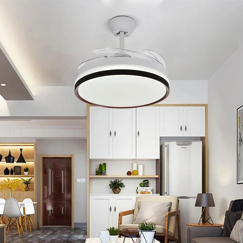 DecorBites™ 48 Inch Dimmable Decorative Ceiling Fan with Remote Control and LED Light