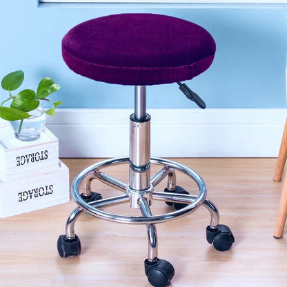 Decobites Fleece Stool Cover: Elastic, Removable, Stretch Seat Protector