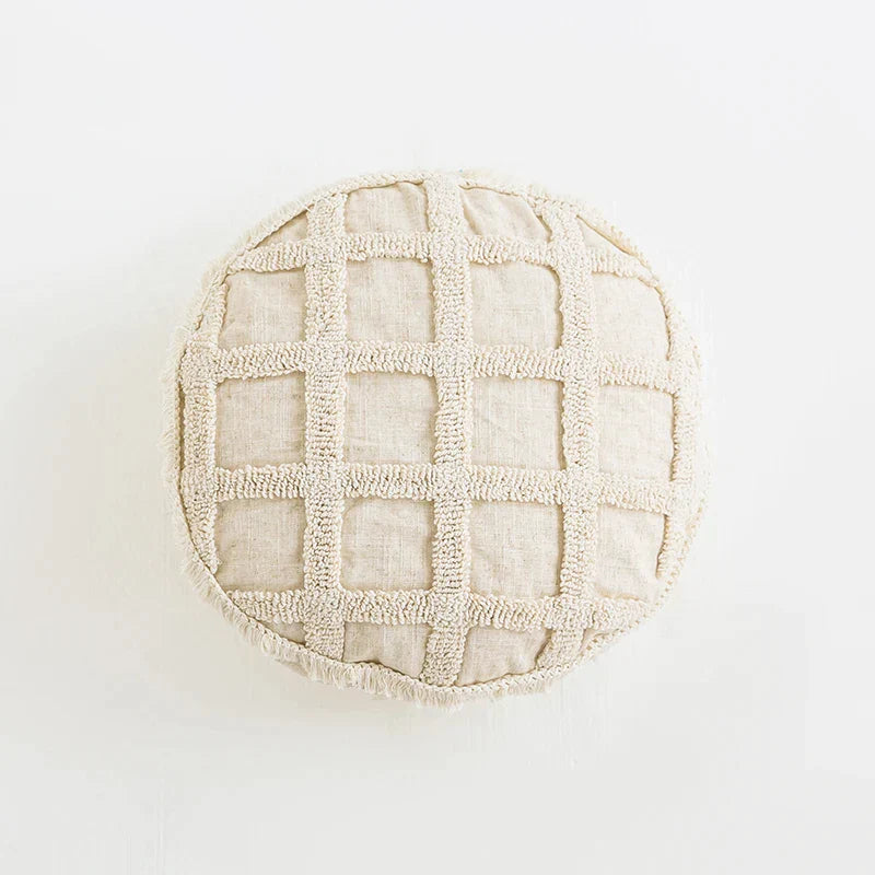 Funda de cojín DecorBites™ estilo boho con borlas y mechones para decoración del hogar, sala de estar o sofá.