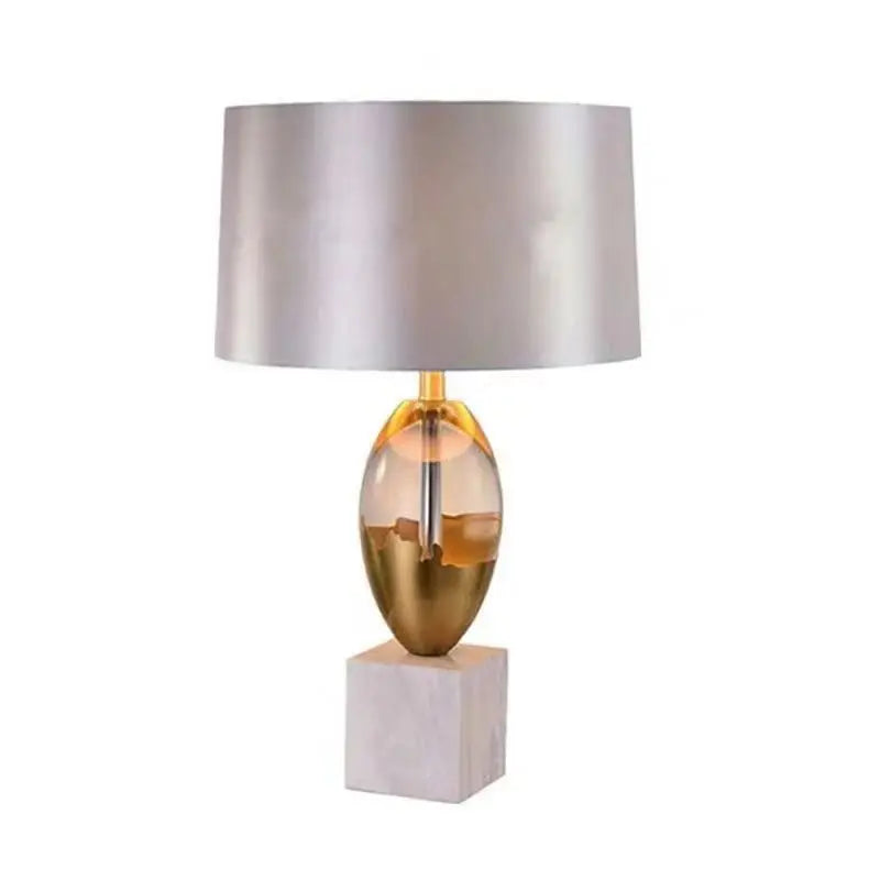 DecorBites™ Crystal Fabric Table Lamp: Nordic Design for Bedside, Desk, Living Room & Bedroom