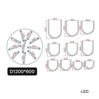 DecorBites™ LED U Shape Chandelier Pendant Lamp Dimmable Ceiling Light
