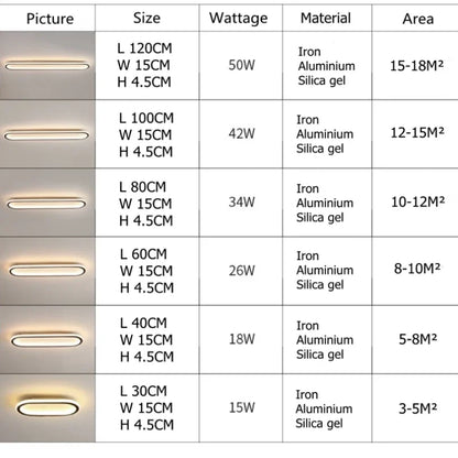 DecorBites™ LED Ceiling Lights: Modern Aisle Cloakroom Corridor Balcony Fixture for Home Lighting