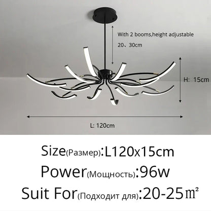 DecorBites™ LED Chandeliers for Modern Living Room Bedroom Study Kitchen Lighting