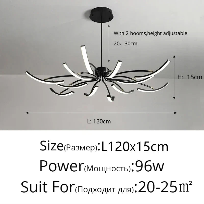 Decorbites™ LED-Kronleuchter für modernes Wohnzimmer, Schlafzimmer, Arbeitszimmer und Küchenbeleuchtung
