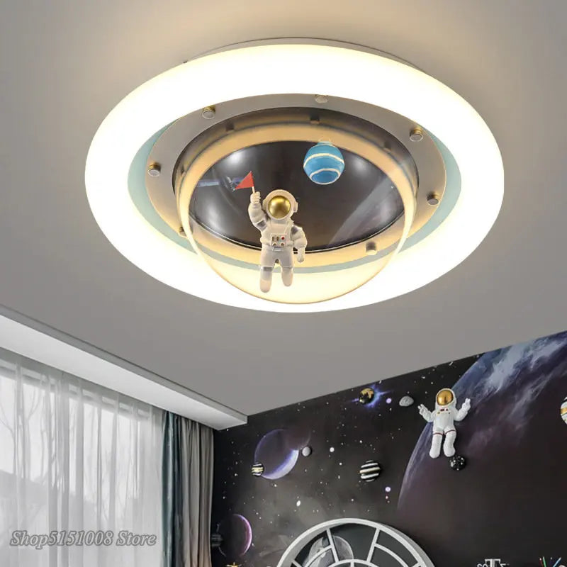 DecorBites™ Astronaut Spaceman Planet Kids Room Ceiling Lamp