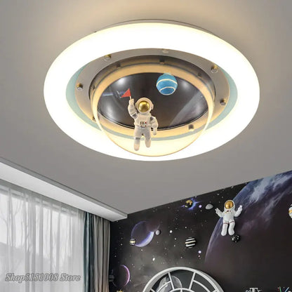 DecorBites™ Astronaut Spaceman Planet Kids Room Ceiling Lamp