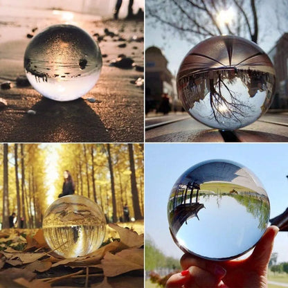 DecorBites™ Glass Crystal Ball 4cm Mirrored Photography Prop Fengshui Home Decor
