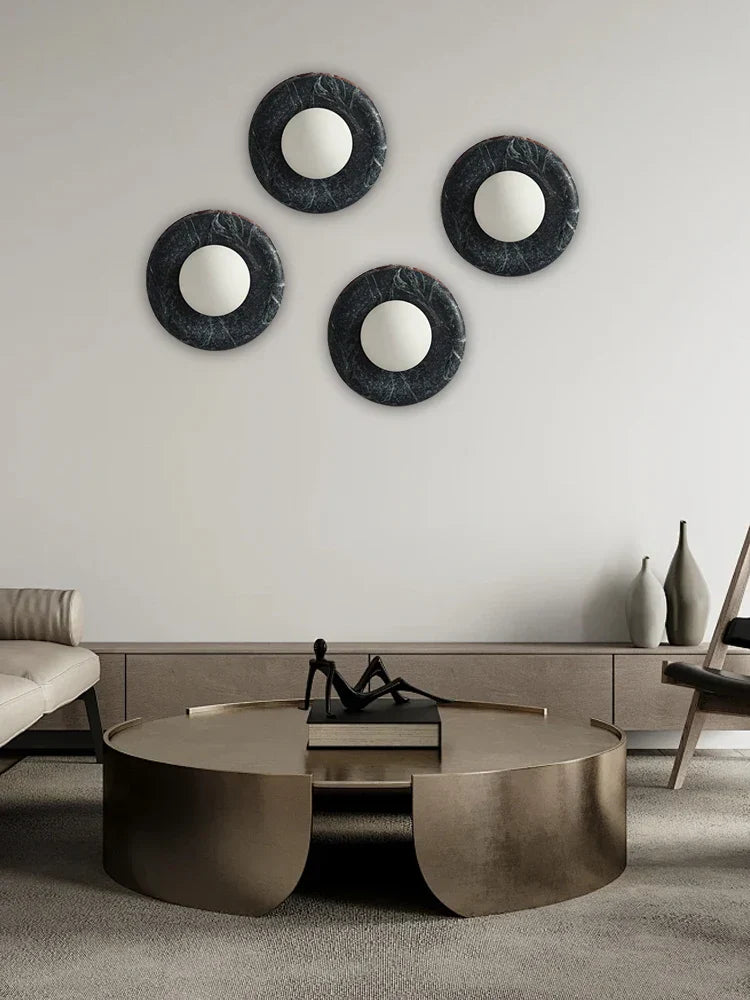 DecorBites™ Jade Marble Wall Sconce Lamps: Luxury Light Fixtures for Bedroom, Bathroom, Aisle Decor