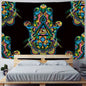 Decobites Lucky Hand Mandala Tapestry Wall Hanging Boho Decor