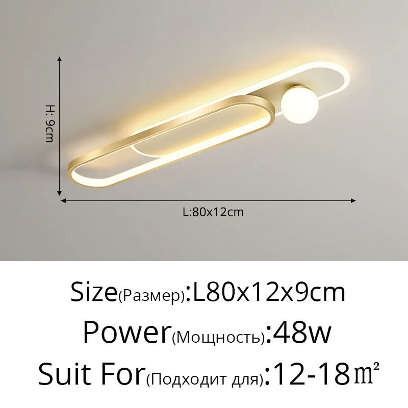 Decorbites™ Lámpara de pasillo LED para iluminación interior del hogar, dormitorio, porche y pasillo decorativo
