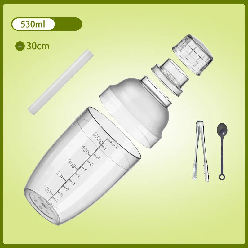 DecorBites™ Cocktail Shaker: Bartender's Beverage Mixer for Champagne & Cocktails