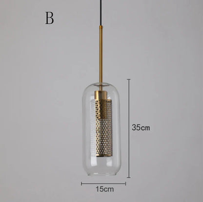 DecorBites™ Glass Ball Pendant Light: Modern Hanging Lamp for Kitchen, Dining, Living Room