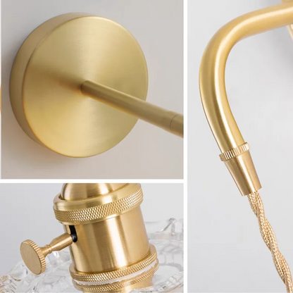 DecorBites™ LED Wall Lights Bar Bedroom Study Clear Glass Bedside Lamp Modern Stair Light Fixtures