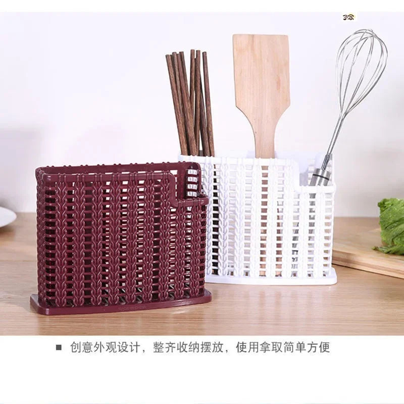 DecorBites™ Kitchen Utensil Cutlery Organizer for Spoon Fork Knife Chopstick Holder