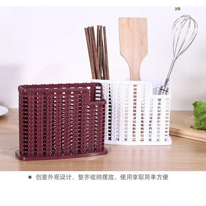 DecorBites™ Kitchen Utensil Cutlery Organizer for Spoon Fork Knife Chopstick Holder