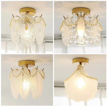 DecorBites™ Glass Shade Ceiling Light - Modern Minimalist Balcony Decor