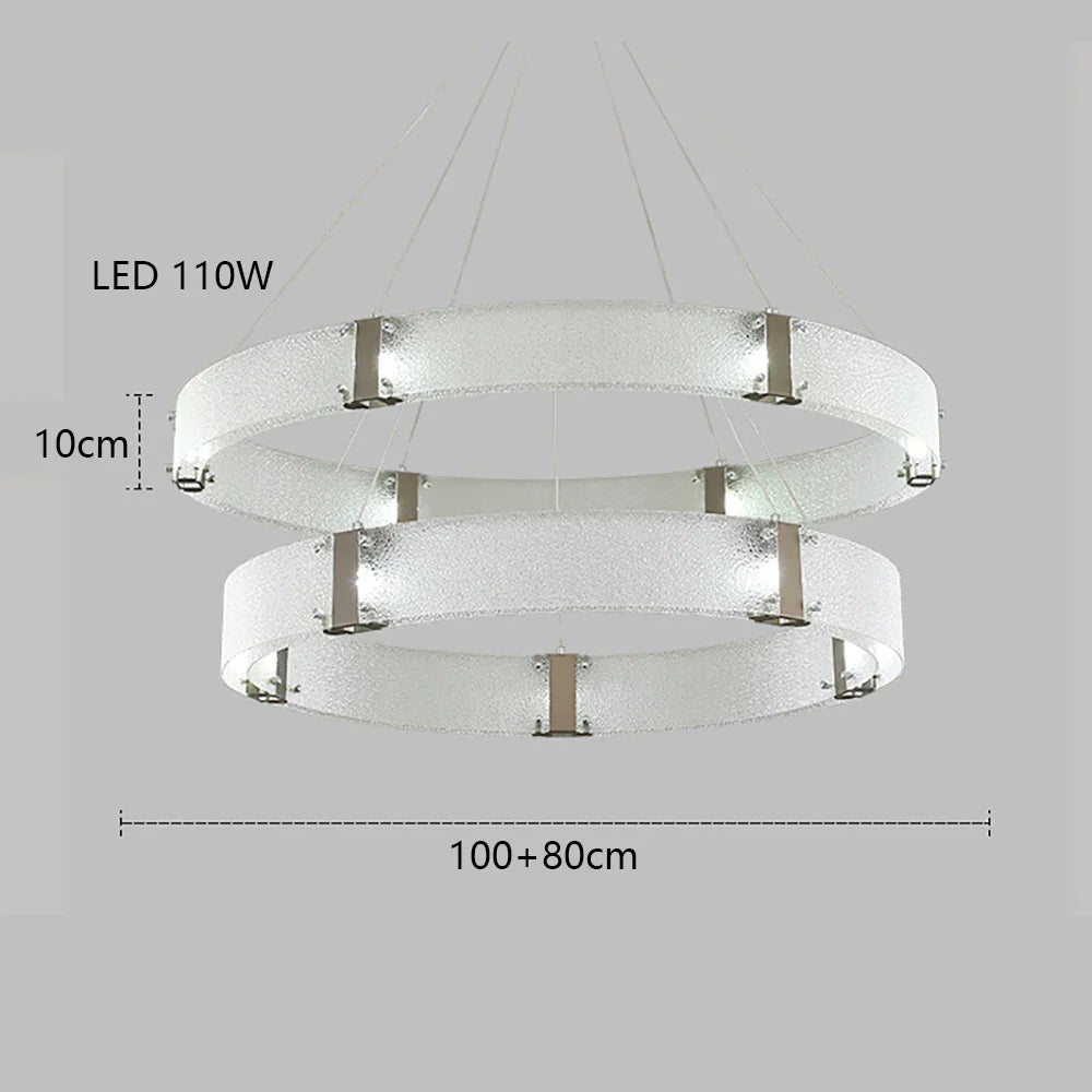 DecorBites™ Gold LED Chandelier for Luxe Living Room Lighting