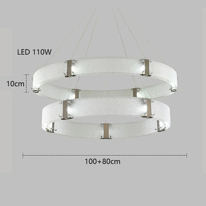 DecorBites™ Gold LED Chandelier for Luxe Living Room Lighting