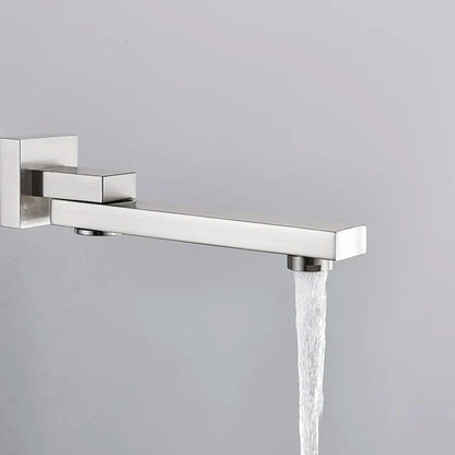 DecorBites™ Brass Chrome/Black Bronze Swivel Shower Faucet Spout Wall Mount Bathroom Accessory