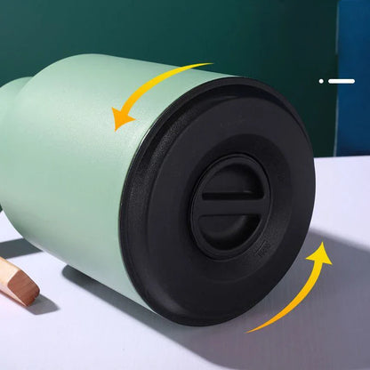 DecorBites™ 2L Insulated Water Thermos Kettle with One-Button Opening and Keep-Warm Feature