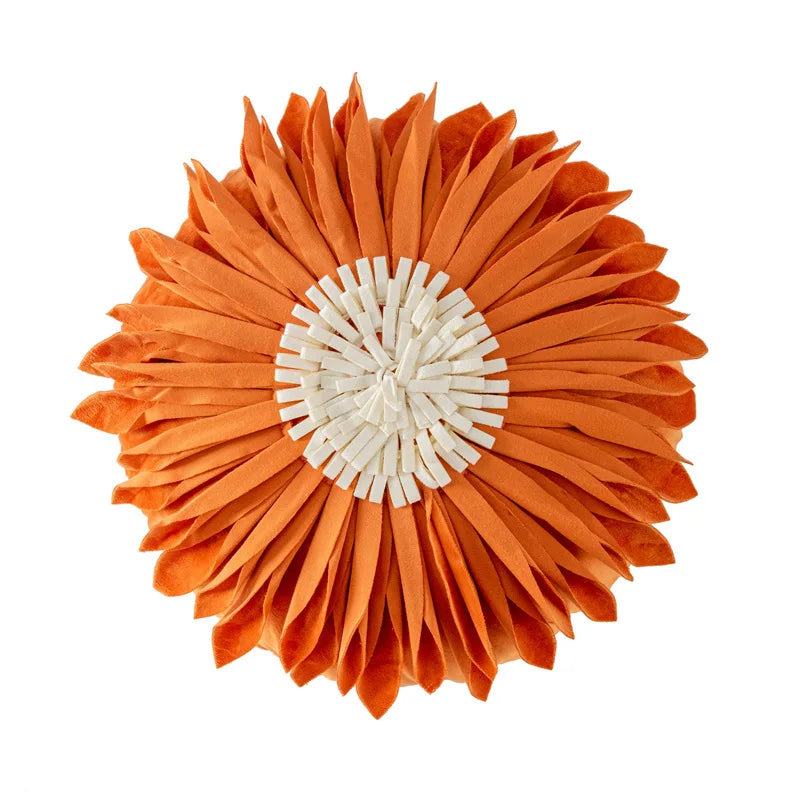 DecorBites™ Handmade Flower Cushion Cover - Elegant Home Decor Pillows