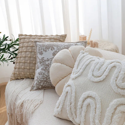 DecorBites™ Bubble Plaid Cushion Cover - Elegant Three-Dimensional Pillowcase