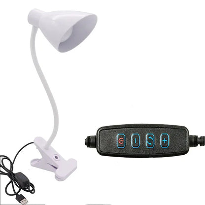 DecorBites™ 5W USB Night Light LED Clip Lamp, Dimmable, 3 Color Modes, 10 Brightness Settings