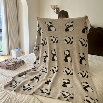 DecorBites™ Cute Cartoon Half Flannel Blanket