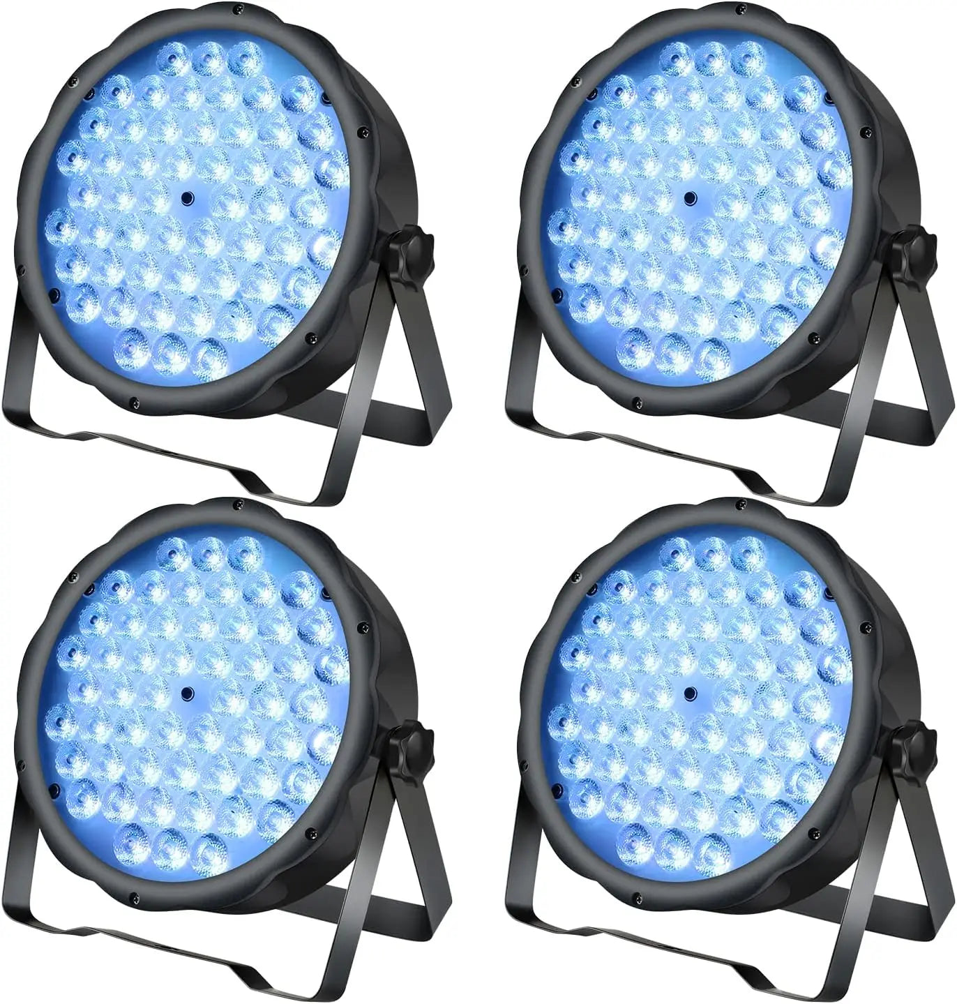 Decorbites™ Große Bär RGB LED Par-Lichter - Set aus 4 Disco-Bühnen-DJ-Partybeleuchtungen