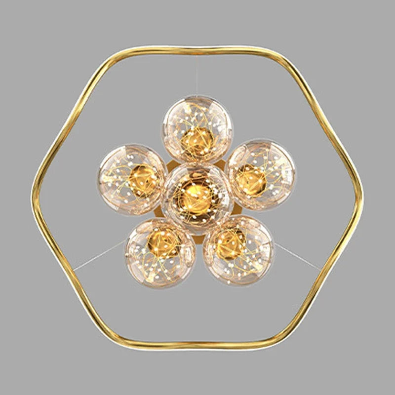 DecorBites™ Bubble Pendant Chandelier: Modern Dimmable LED Lighting for Home Decor