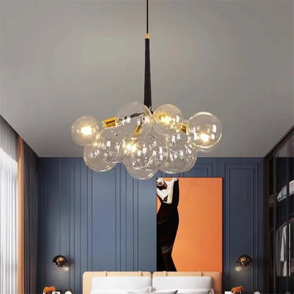 DecorBites™ Bubble Chandelier: High Quality LED Lighting for Bedroom and Lounge