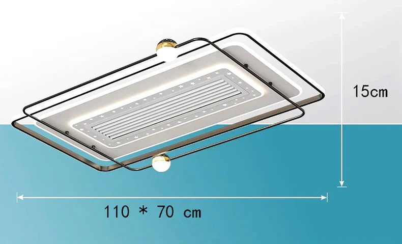 White LED Ceiling Fan Heated Blade Kids Room