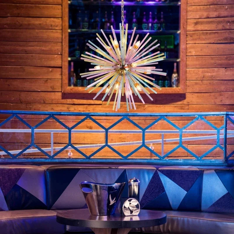 DecorBites™ Dandelion Chandelier Lighting - Nordic Sphere Rainbow Pendant Light, Personalized Creative Design