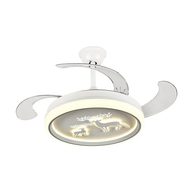 DecorBites™ Bird Nest Ceiling Fan with LED Light Remote Control