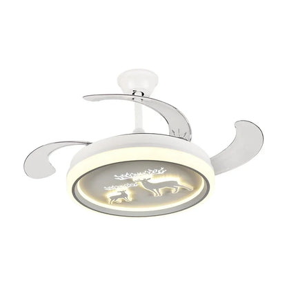 DecorBites™ Bird Nest Ceiling Fan with LED Light Remote Control