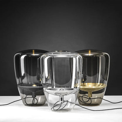 DecorBites™ Glass Table Lamps Indoor Bedside Lamp for Living Room LED Lighting