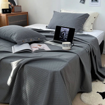 Juego de sábanas DecorBites™ Luxe de satén de algodón a rayas con 2 fundas de almohada