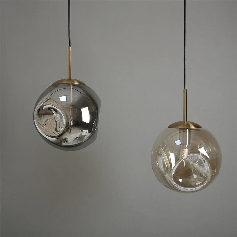 DecorBites™ Glass Ball Pendant Lights for Bar, Kitchen, and Home Decor
