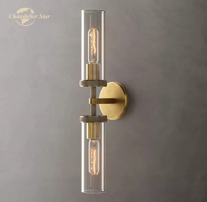 DecorBites™ Knurled Linear Glass Sconce LED Wall Lamp for Modern Lighting Décor