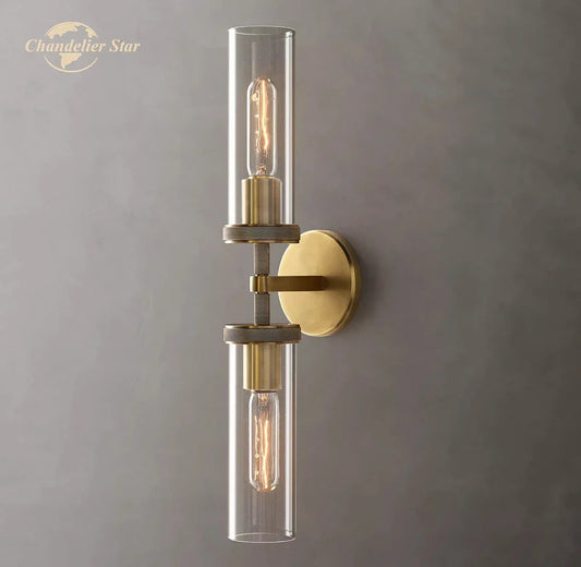 DecorBites™ Knurled Linear Glass Sconce LED Wall Lamp for Modern Lighting Décor